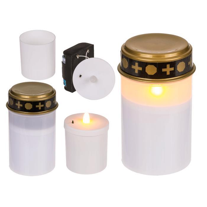 Gravljus LED / Ljus - Ljus till Gravar 1200 timmar - Välj antal!