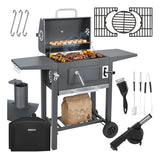 Grill / Kolgrill med Tillbehör - 105x110x50cm