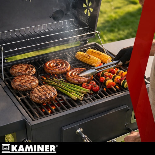Grill / Kolgrill med Tillbehör - 105x110x50cm