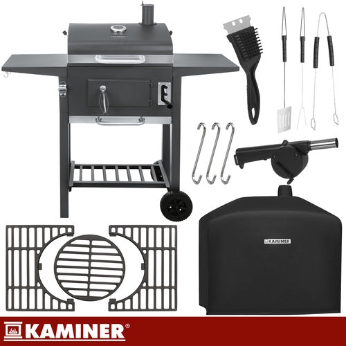Grill / Kolgrill med Tillbehör - 105x110x50cm