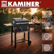 Grill / Kolgrill med Tillbehör - 105x110x50cm