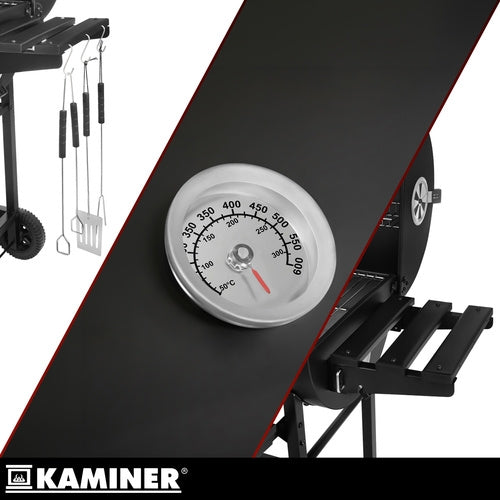 Grill / Kolgrill med Tillbehör - 108x67x96cm