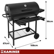 Grill / Kolgrill med Tillbehör - 108x67x96cm