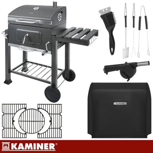 Grilli / Hiiligrilli tarvikkeineen - 116x55x120cm
