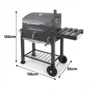 Grill / Kulgrill med tilbehør - 116x55x120cm