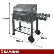 Grill / Kolgrill med Tillbehör - 116x70x110cm