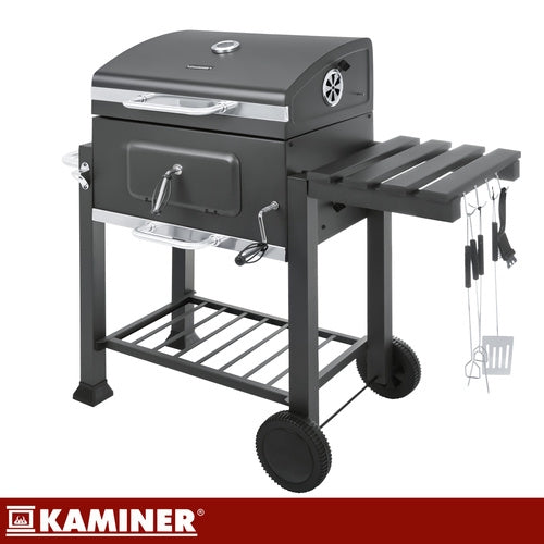 Grill / Kolgrill med Tillbehör - 116x70x110cm