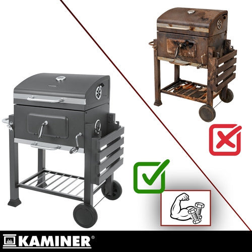 Grill / Kolgrill med Tillbehör - 116x70x110cm