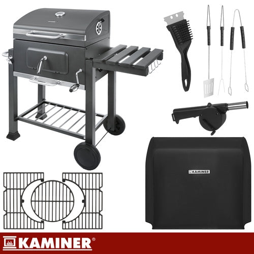 Grill / Kolgrill med Tillbehör - 116x70x110cm