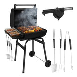 Grill / Kolgrill med Tillbehör - 82x51x117cm