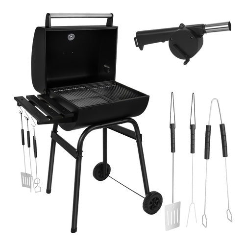 Grill / Kolgrill med Tillbehör - 82x51x117cm