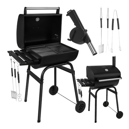 Grill / Kolgrill med Tillbehör - 82x51x117cm