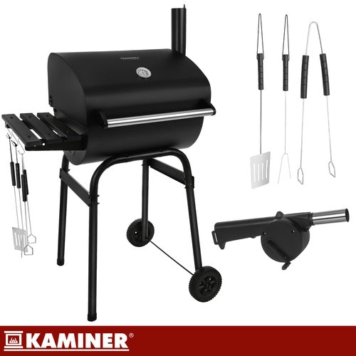 Grill / Kolgrill med Tillbehör - 82x51x117cm
