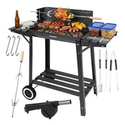 Grill / Kolgrill med Tillbehör - 93x41x86cm
