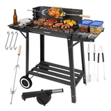 Grill / Kolgrill med Tillbehör - 93x41x86cm