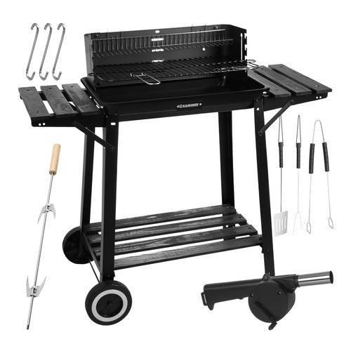 Grill / Kolgrill med Tillbehör - 93x41x86cm
