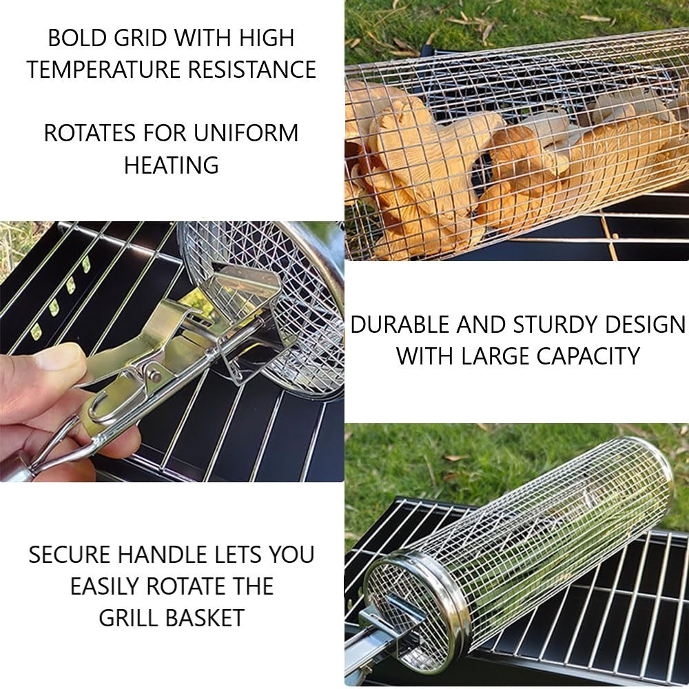 Grillkorg / Grillgaller med Handtag - 30cm