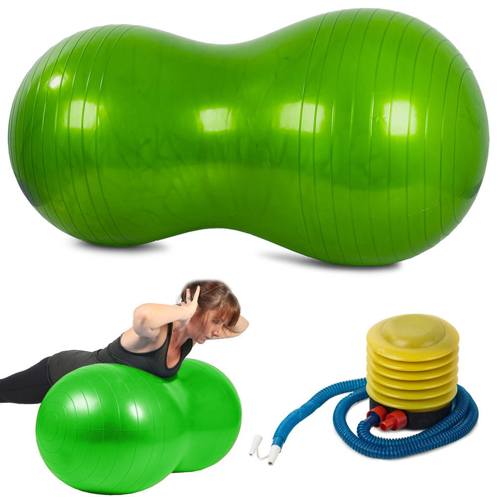 Gymnastikboll / Pilatesboll med Pump - Jordnöt