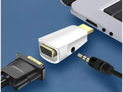 HDMI till VGA Adapter med 3.5mm AUX