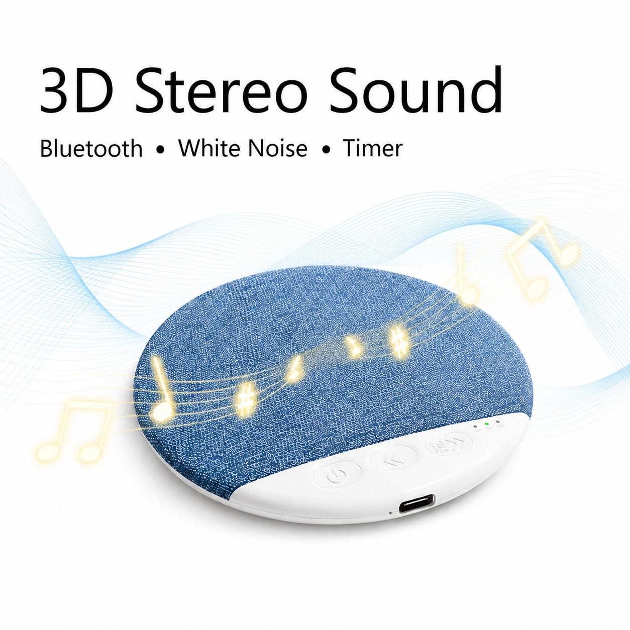Högtalare för kudde med 3D-stereoljud och timer – Bluetooth 5.4