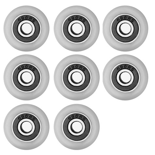 Hjul til brusekabine eller brusekabinevæg 23 mm - 8-pak