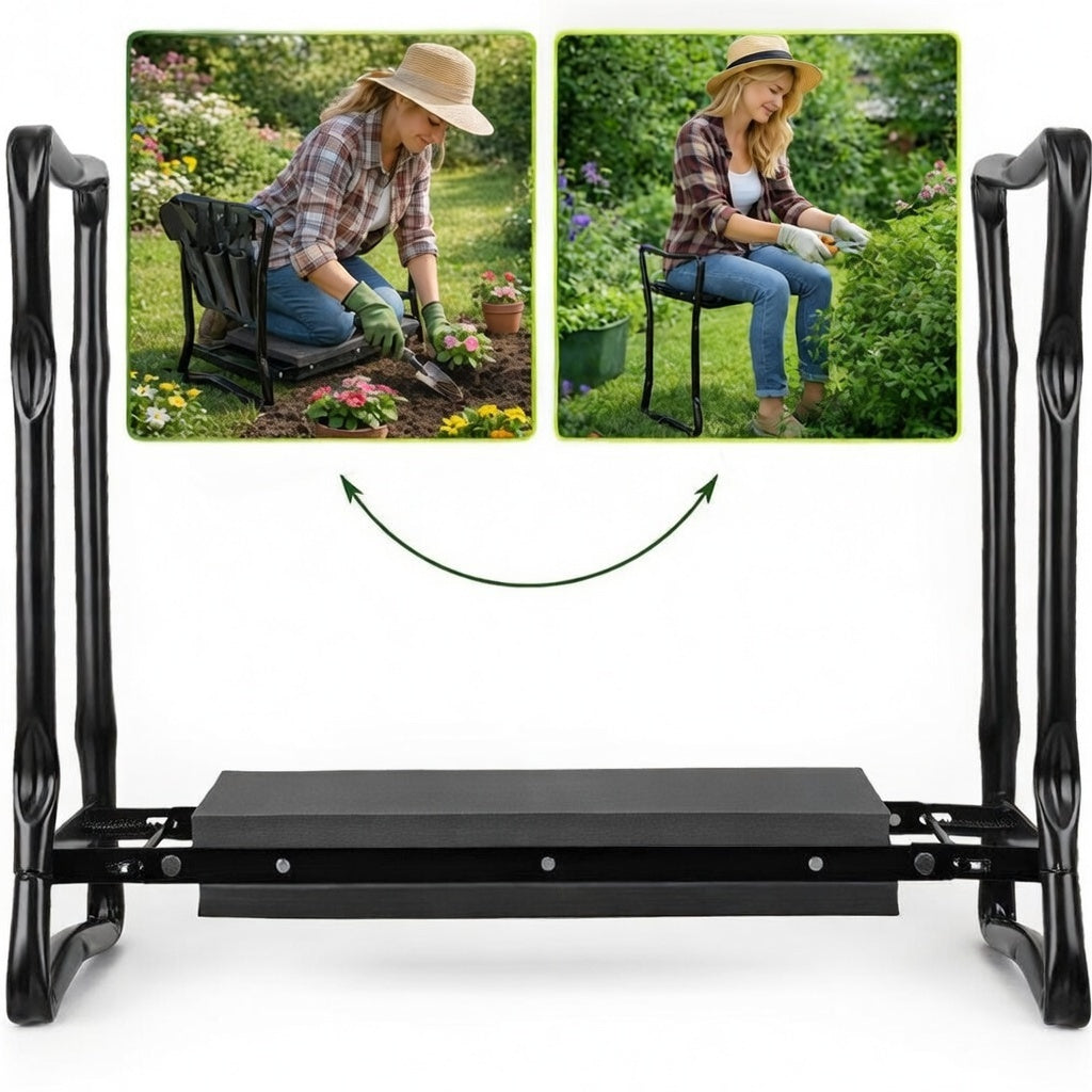 Hopfällbar Knäpall & Sittpall för Trädgården