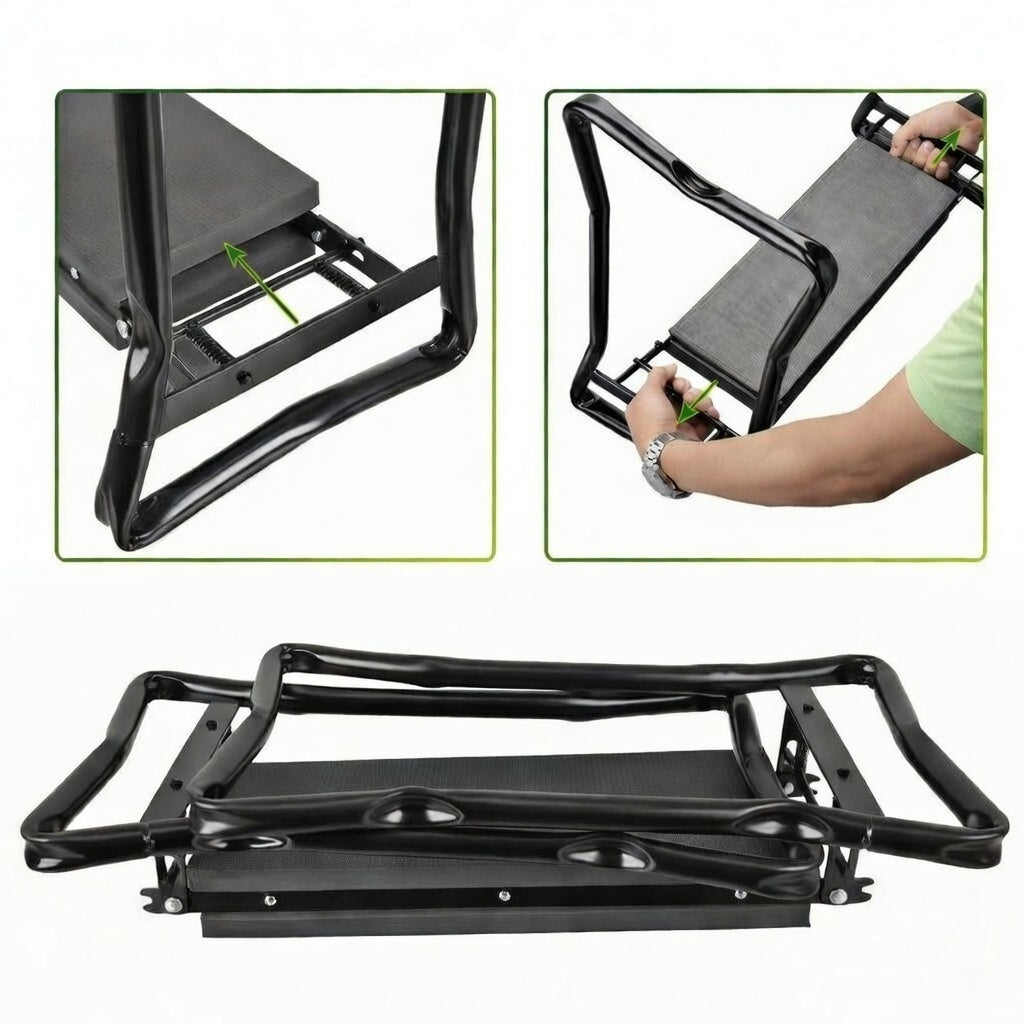 Hopfällbar Knäpall & Sittpall för Trädgården