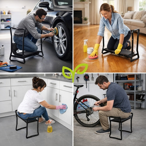 Hopfällbar Knäpall & Sittpall för Trädgården