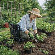Hopfällbar Knäpall & Sittpall för Trädgården