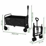 Hopfällbar transportvagn 90 L – Skrinda max 100 kg