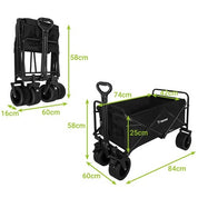 Hopfällbar Vagn / Skrinda - Transportvagn - 100 kg