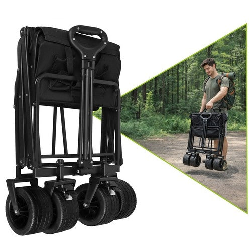 Hopfällbar Vagn / Skrinda - Transportvagn - 100 kg