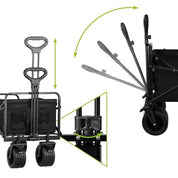 Hopfällbar Vagn / Skrinda - Transportvagn - 100 kg