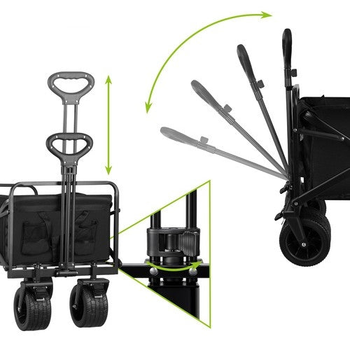 Hopfällbar Vagn / Skrinda - Transportvagn - 100 kg