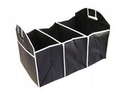 Hopfällbar bilorganiserare med 3 Fack