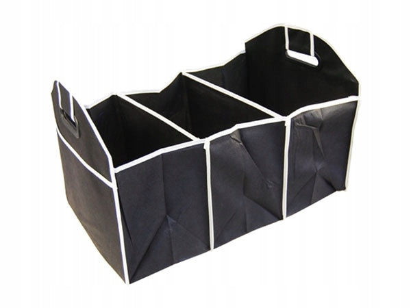Hopfällbar bilorganiserare med 3 Fack
