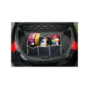 Hopfällbar bilorganiserare med 3 Fack