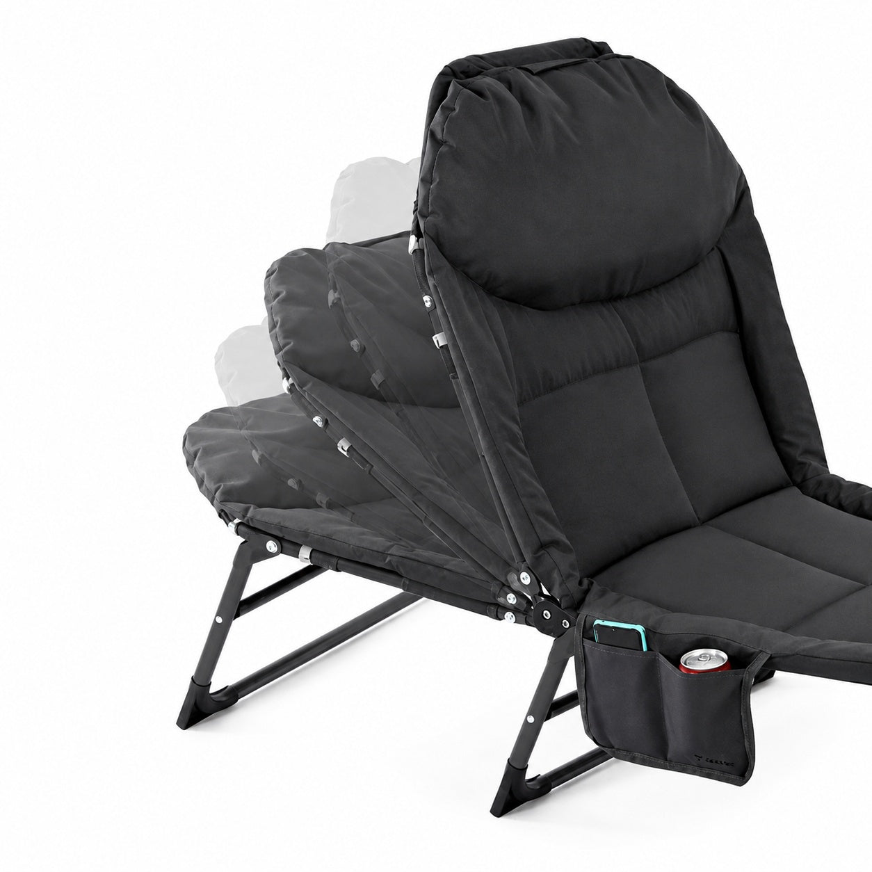 Hopfällbar solsäng för camping och hemmet – 150 kg