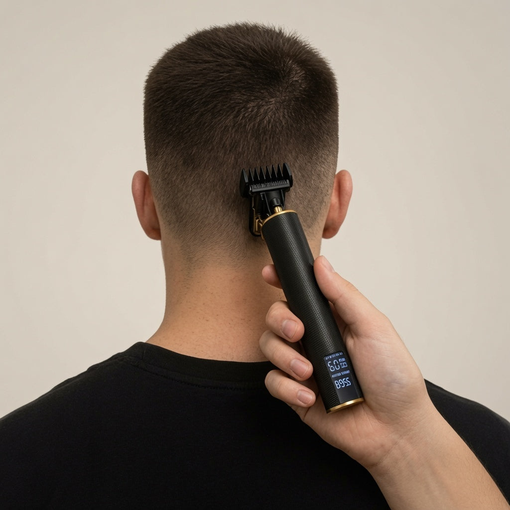 Hårtrimmer för skägg och hår – Trimmer med LCD-display