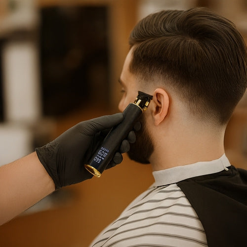 Hårtrimmer för skägg och hår – Trimmer med LCD-display