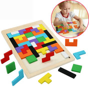 IQ-pussel i Trä för Barn