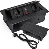 Inbyggt Grenuttag med USB / Bordsuttag - Dubbel