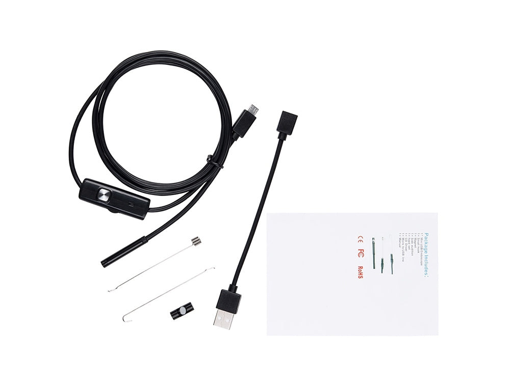Inspektionskamera till Mobiltelefon & PC / USB Endoskop - 5m