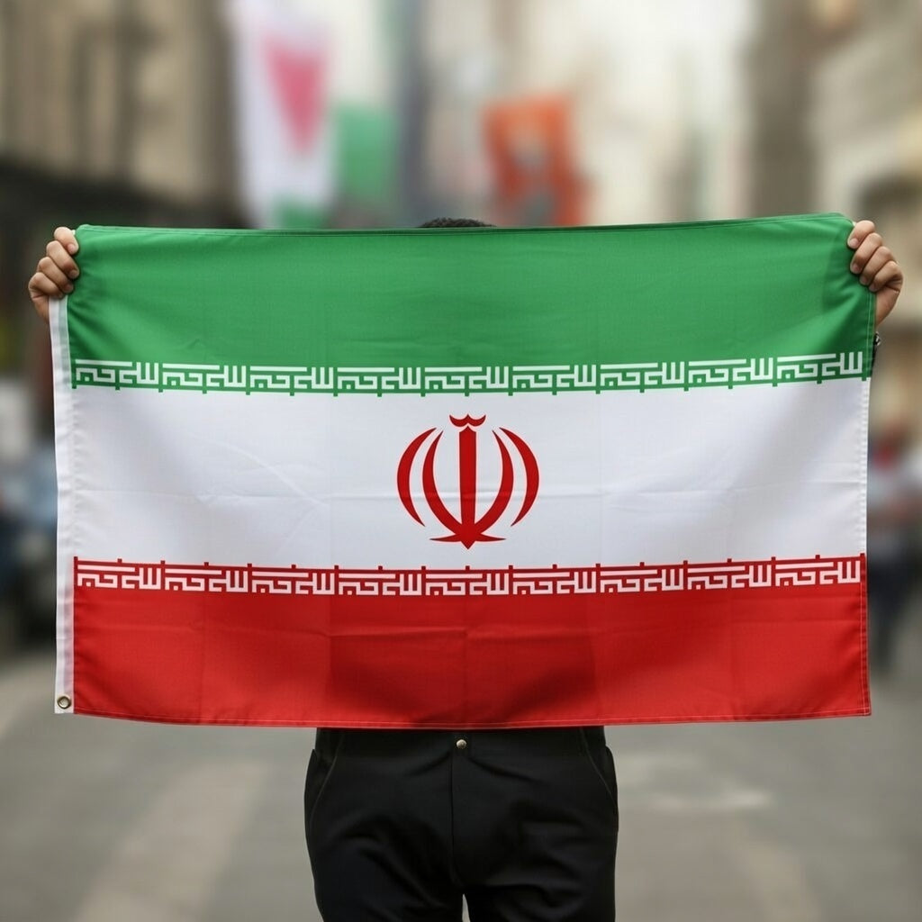 Iran Flagga - 150 x 90 cm