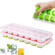 Isform med Lock med 28 Isbitar - 2-Pack