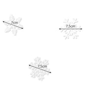 Jul Fönsterdekoration - Snöflingor