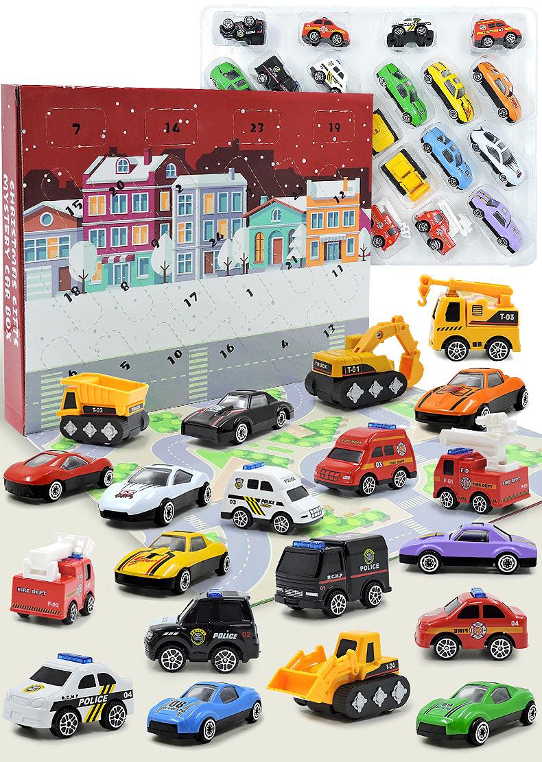 Julkalender Bilar - Adventskalender med Leksaksbilar