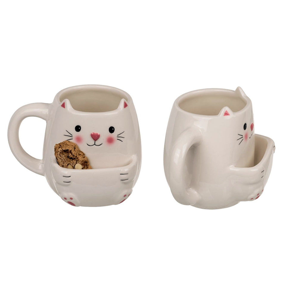 Kakkopp / Kopp med rom for kjeks - Katt