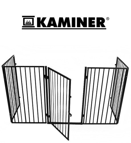 Kaminskydd - Säkerhetsgrind till kamin - Öppen Spis Grind/Skydd