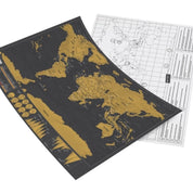 Karta med Skrapa / Scratch Map / Världskarta - 42 x 30 cm